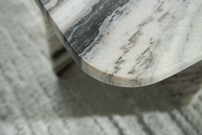 Ashley Baretton Black White Taupe Accent Coffee Table