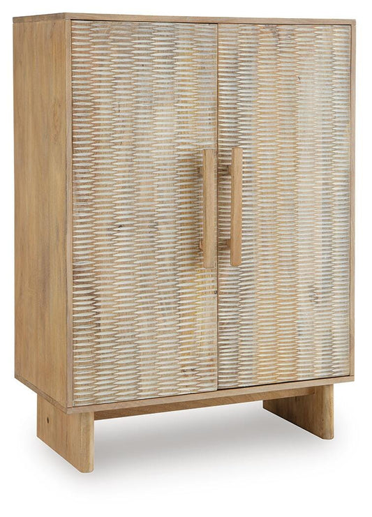 Ashley Dallinbury Natural White Wash Accent Cabinet