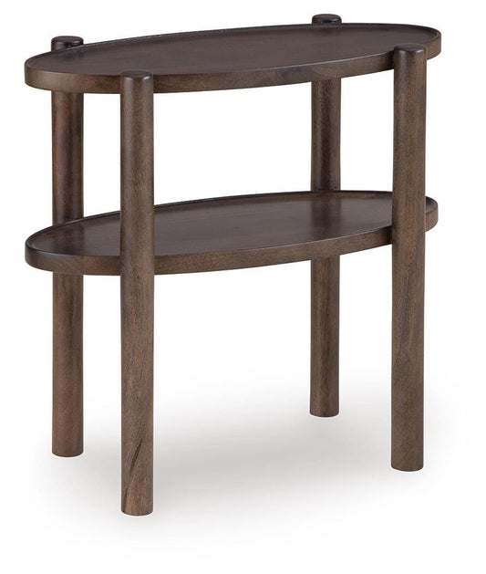 Ashley Wiattbury Gray Brown Accent Table