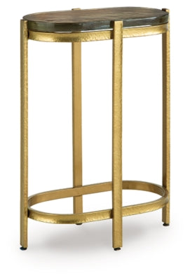 Ashley Porterville Gold Finish Accent Table