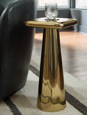 Ashley Dallenburg Gold Finish Accent Table