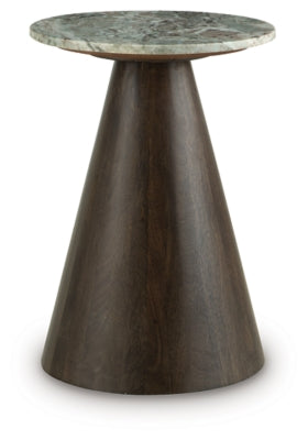 Ashley Waltnor Gray White Brown Accent Table