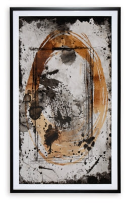 Ashley Clefting Black Caramel Tan Wall Art