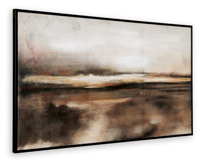 Ashley Drewland Black Brown Orange Wall Art