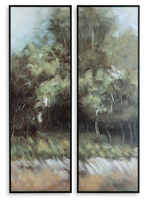 Ashley Dansot Green Brown Wall Art (Set of 2)
