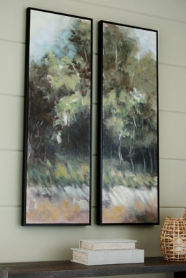 Ashley Dansot Green Brown Wall Art (Set of 2)