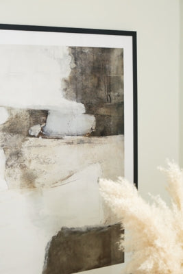 Ashley Aldricton Brown White Wall Art