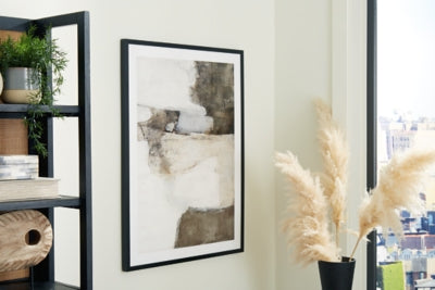 Ashley Aldricton Brown White Wall Art