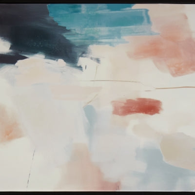 Ashley Caldish Blue White Pink Wall Art (Set of 2)