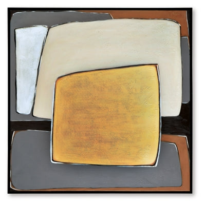 Ashley Actman Cream Brown Gray Wall Art