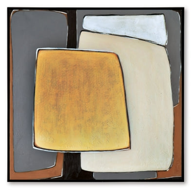 Ashley Actman Cream Brown Gray Wall Art