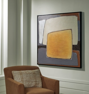 Ashley Actman Cream Brown Gray Wall Art