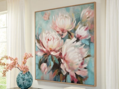 Ashley Parryville Aqua Pink Wall Art