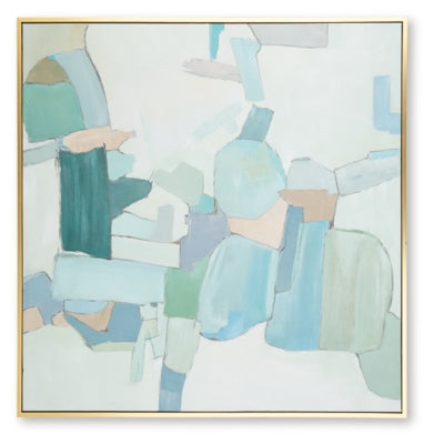 Ashley Wynburn White Blue Green Wall Art