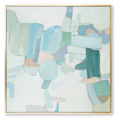 Ashley Wynburn White Blue Green Wall Art
