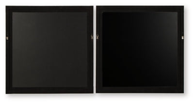 Ashley Winbrook Gray Tan Gold Finish Wall Art Set (Set of 2)