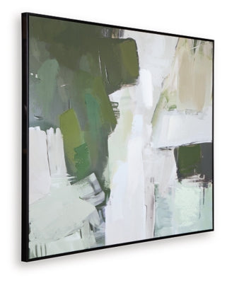 Ashley Vinick Green Gray White Wall Art