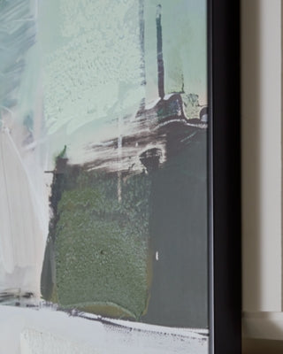 Ashley Vinick Green Gray White Wall Art