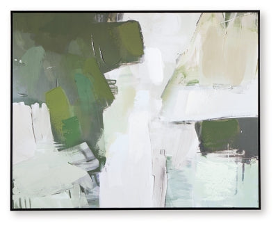 Ashley Vinick Green Gray White Wall Art