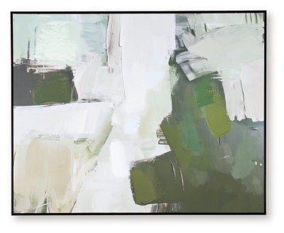 Ashley Vinick Green Gray White Wall Art