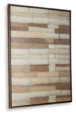 Ashley Kalanmore Brown Tan White Wall Art