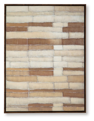 Ashley Kalanmore Brown Tan White Wall Art