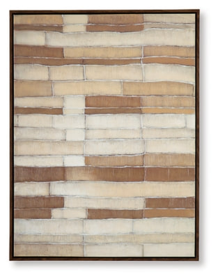 Ashley Kalanmore Brown Tan White Wall Art