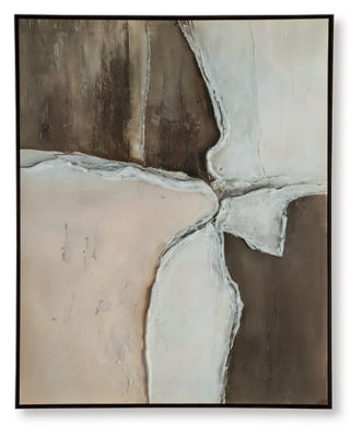 Ashley Junward Brown Tan White Wall Art