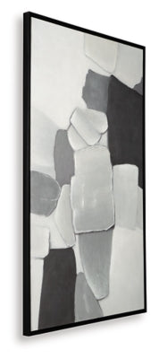 Ashley Adilson White Gray Black Wall Art