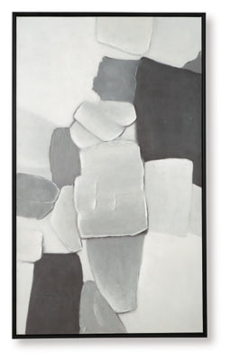 Ashley Adilson White Gray Black Wall Art