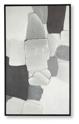 Ashley Adilson White Gray Black Wall Art