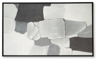 Ashley Adilson White Gray Black Wall Art