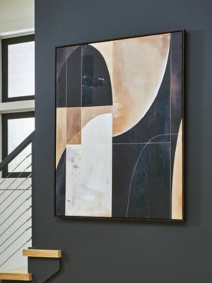 Ashley Ewanford Black Brown Tan Wall Art