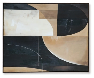 Ashley Ewanford Black Brown Tan Wall Art