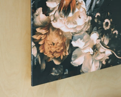 Ashley Valfer Orange Black White Wall Art