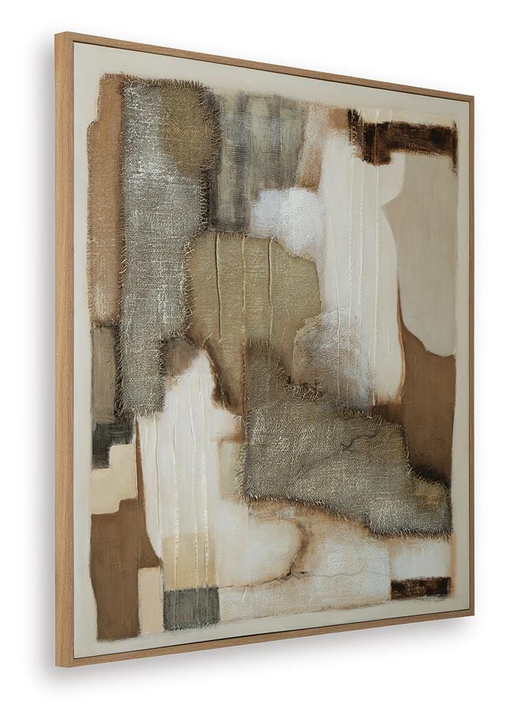 Ashley Wylander Tan Brown Gray Wall Art