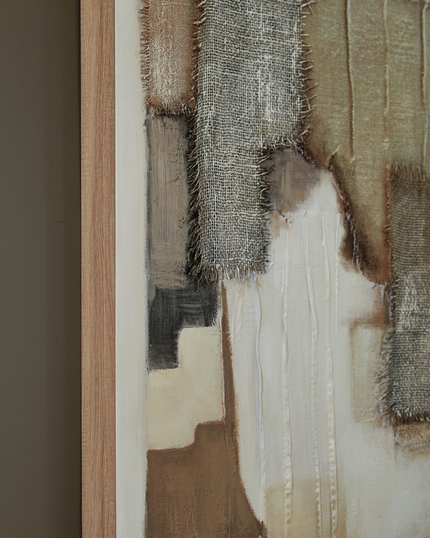 Ashley Wylander Tan Brown Gray Wall Art