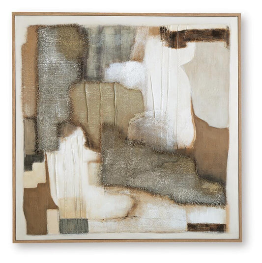 Ashley Wylander Tan Brown Gray Wall Art