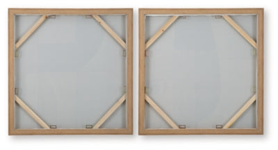 Ashley Bexlen Tan Taupe Black Wall Art (Set of 2)