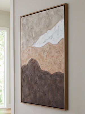 Ashley Fanthorne Tan Brown White Wall Art