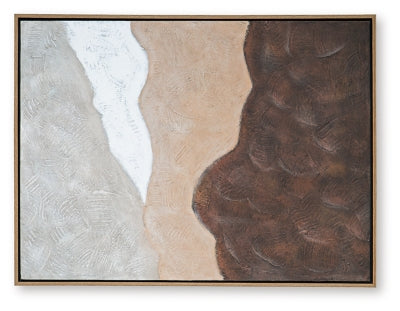 Ashley Fanthorne Tan Brown White Wall Art