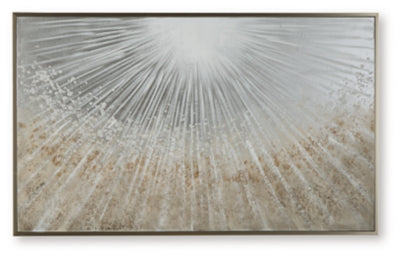 Ashley Waldard Gray Taupe White Wall Art