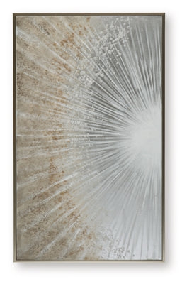 Ashley Waldard Gray Taupe White Wall Art