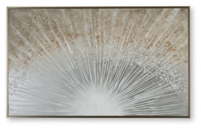 Ashley Waldard Gray Taupe White Wall Art