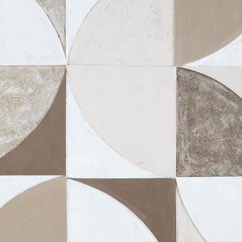 Ashley Harelman Tan Taupe White Wall Art