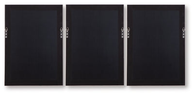 Ashley Honslow Brown Black White Wall Art (Set of 3)