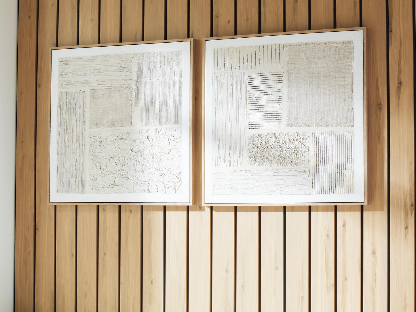 Ashley Andorfield Beige Black White Wall Art (Set of 2)