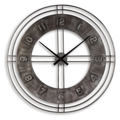 Ashley Ana Sofia Antique Gray Wall Clock