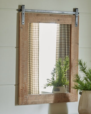 Ashley Lanie Antique Brown Accent Mirror