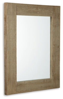 Ashley Waltleigh Distressed Brown Accent Mirror